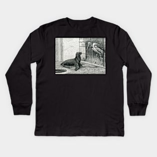 The New neighbour by Henry Stacy Marks Kids Long Sleeve T-Shirt